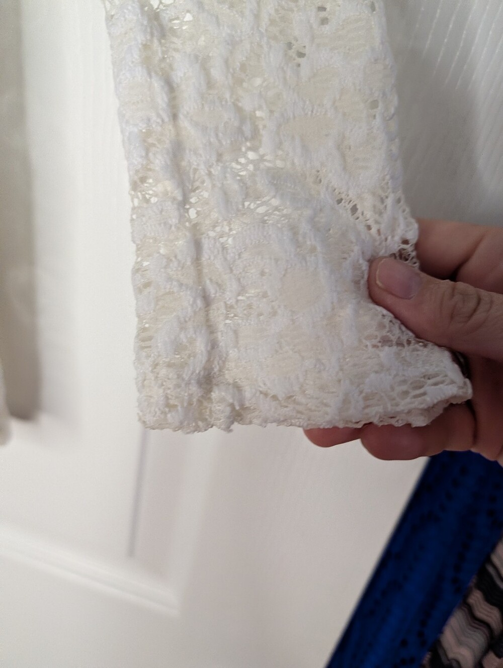 Show Me Your Mumu White Lace Long Sleeve Tunic Top Boho Romantic Lined Women's M - Picture 3 of 7